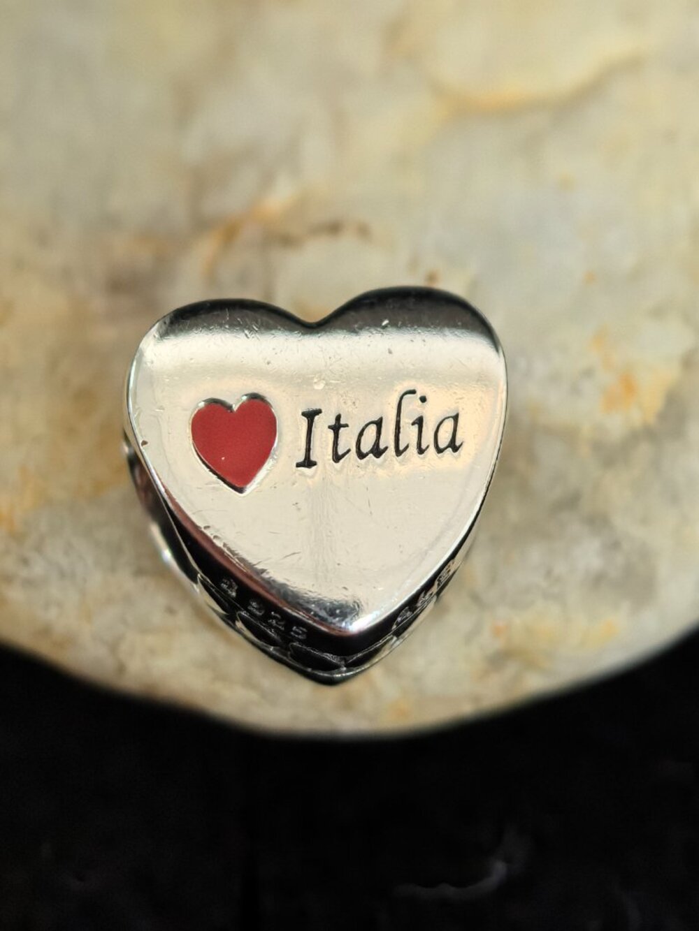 Pandora Italia Exclusive Travel Heart Charm, S925 Silver Jewelry (Women's)